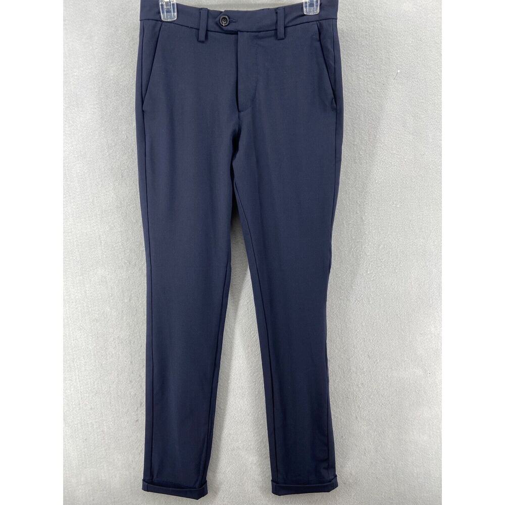 NWT Jack & Jones Pants Mens Sz 28Wx32L Slim Marco Blue Trousers BI-Stretch Cuffs